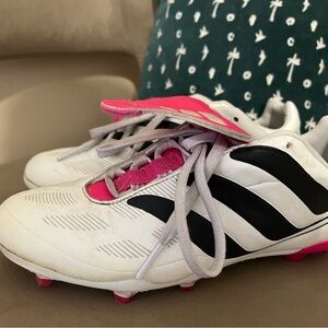 Adidas Predator Presicion.3 FG, White/Black/Pink, Size 4 (ID6790)
